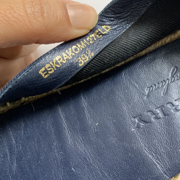 Burberry women's hodgeson house check espadrille flats indigo blue - Picture 5 of 7